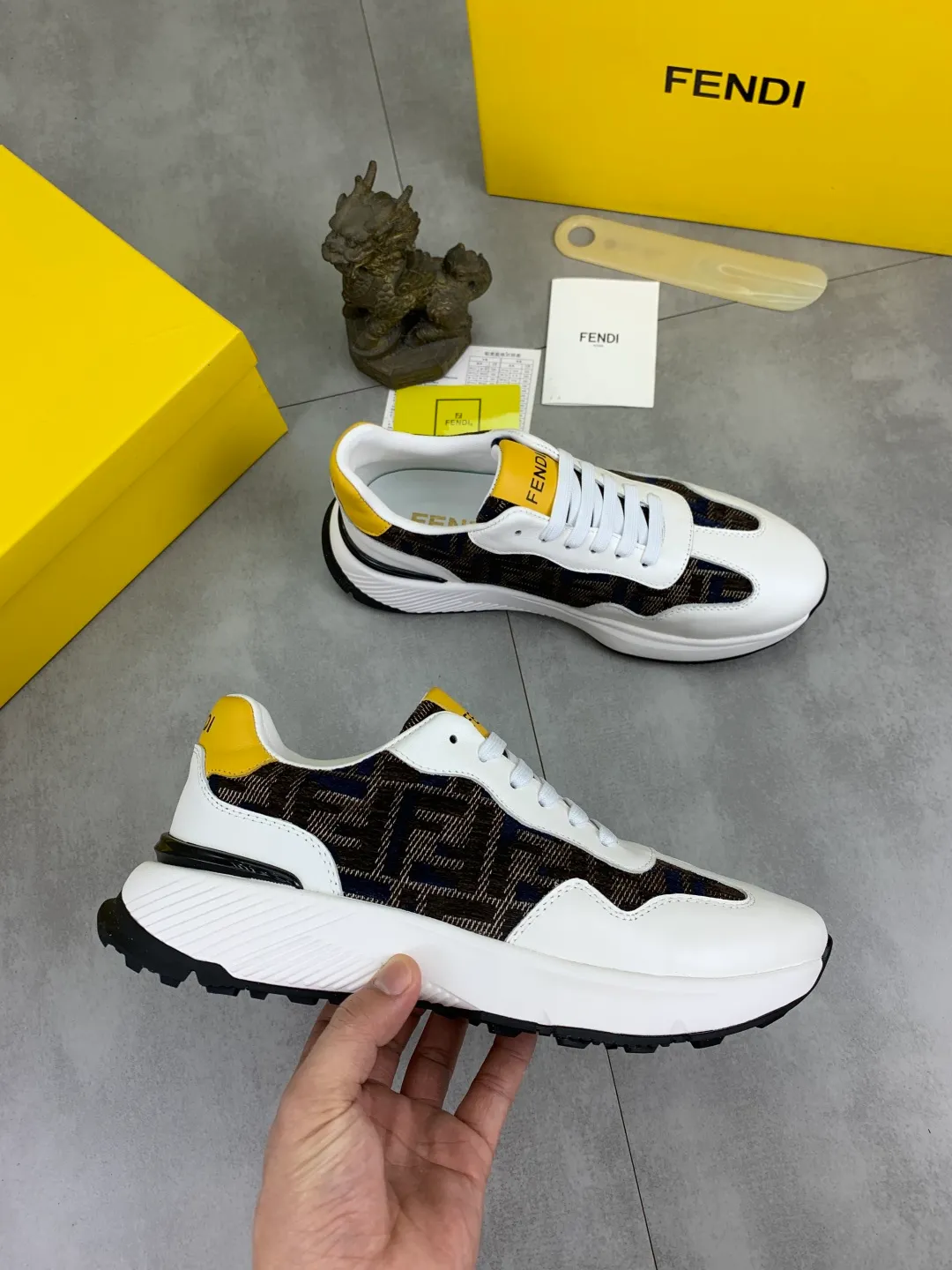 ​Men's shoes 💰P460 💰[New style] little monster 🆘 New FENDI (Fendi) new style 🕶️🕶️Simple routing effect, showing an elegant and cool driving shoe 🎬Using imported calfskin + first-layer pigskin lining🐂Excellent material🎬Detailed workmanship 🤗Comfortable foot feel➰➰. ​Pair it with any outfit to show your taste and temperament, low-key luxury ♻️Design ​simple and elegant ​noble and fashionable 🍃​Very loved and favored by trendy men 💓❤️size: 38-44 2️⃣colors available